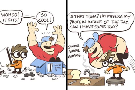 Here Are 30 Unexpectedly Brilliant Comics About An Unlikely Duo Of A Nerd And A Jock By This