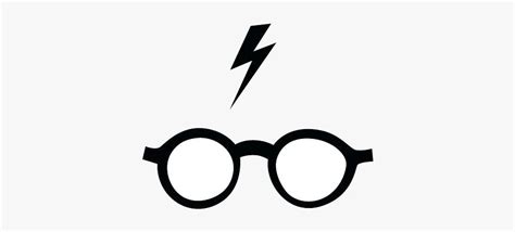 Harry Potter Glasses Clip Art Transparent Png - Harry Potter Lightning