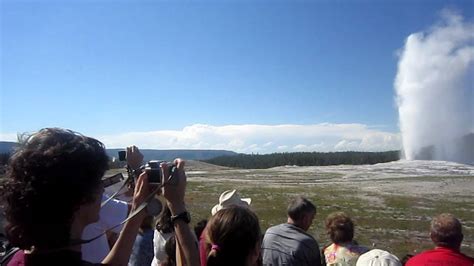 Old Faithful Cone Geyser In Shooting Mode Hd Youtube