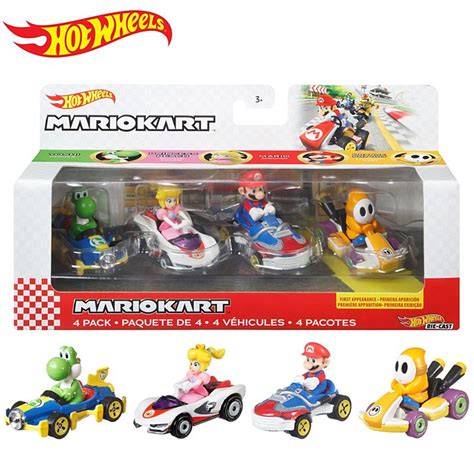 Hot Wheels Mario Kart Vehicle 4 Pack Buy At Not Just Toyz