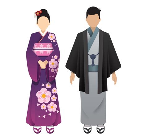 Kimono Vector At Collection Of Kimono Vector Free For