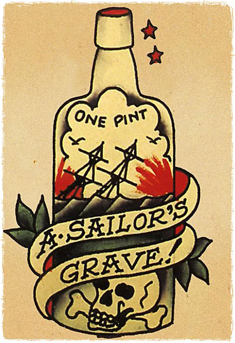 Sailor Jerry Tattoo Flash Sailors Grave Tattoo Ideas And Designs
