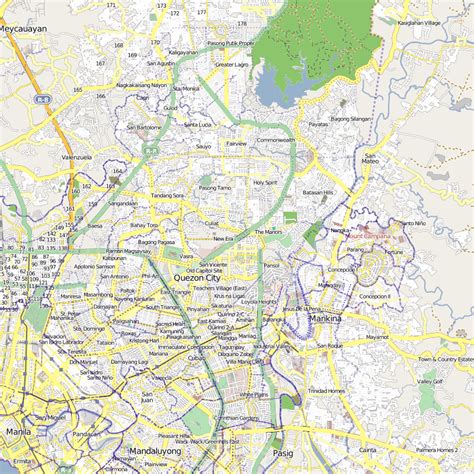Quezon City Map Philippines