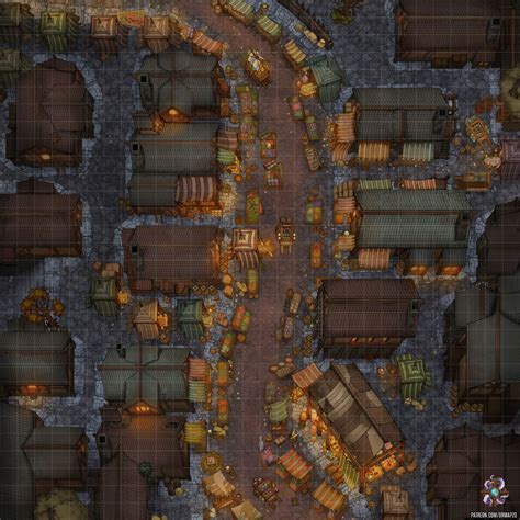 City Market Public X Patreon Fantasy City Map Tabletop Rpg Maps Dungeon Maps