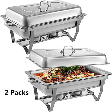 123 Pcs Stainless Steel Chafing Dish Buffet Stoves Food Warmer