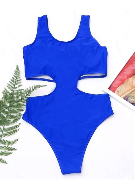 Ring Linked High Cut One Piece Swimsuit Agalner