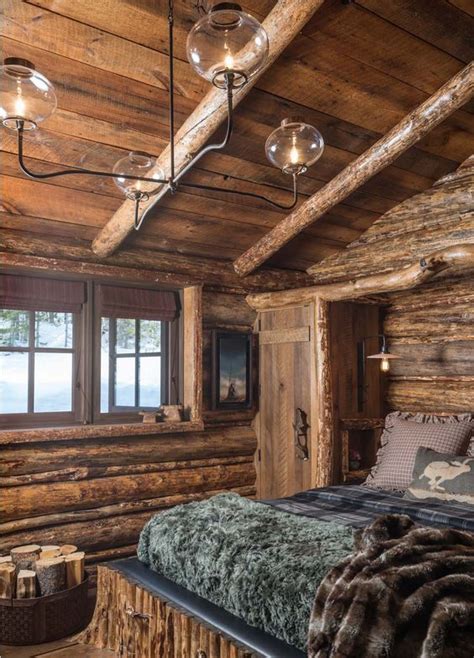On lake joseph, muskoka, canada is this wooded cabin with a cozy rustic modern bedroom with a stunning. 32 Amazing Examples of Cabin Decor