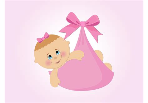 Baby Girl Vector Cartoon Download Free Vector Art Stock