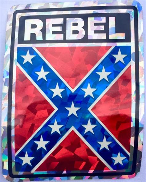 Rebel Flag Small Bumper Sticker Dl Grandeurs Confederate And Rebel Goods