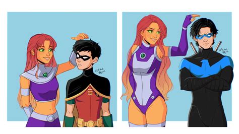 Dick And Starfire Growing Up By Adrii Mari Rnightwing