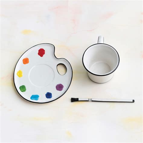 Paint Palette Shaped Tea Saucer Seiei