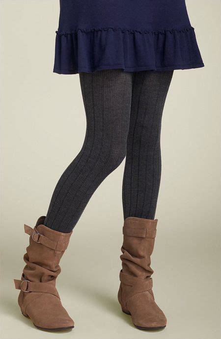 Frenchi Ribbed Tights Cable Knit Tights Grey Cable Knit Tights