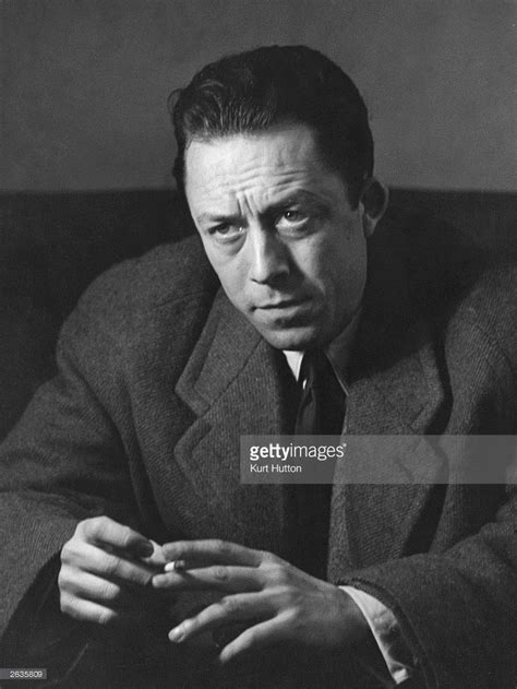 Algerian Born French Writer And Philosopher Albert Camus During An