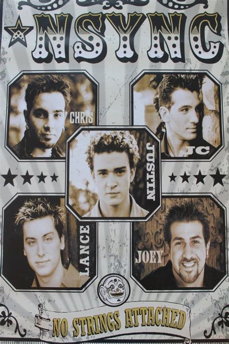 Vintage Nsync Boy Band No Strings Attached Wall Poster 2000 In 2020