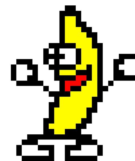 banana dancing by ventusmousouka pixel art pixel art banane image pixel art