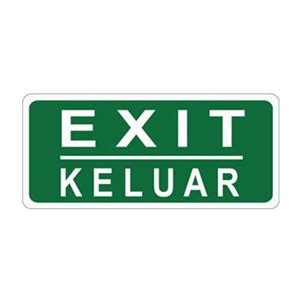 A wide variety of keluar sign options are available to you, such as bulb type. Sell Safety Sign Exit Keluar Glow In The Dark from ...