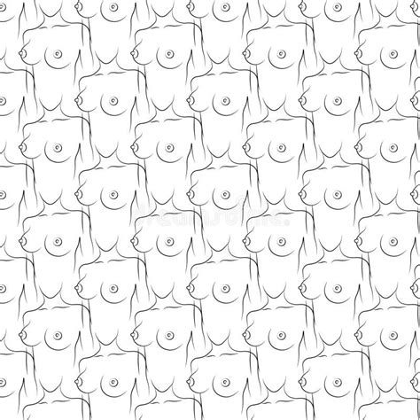 Woman`s Breast Pattern Vector Design Stock Illustration Illustration Of Pink Nipple 199396026
