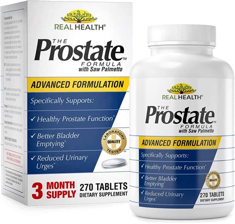 Amazon Com Real Health The Prostate Formula Prostate Supplements For Men Prostate Health