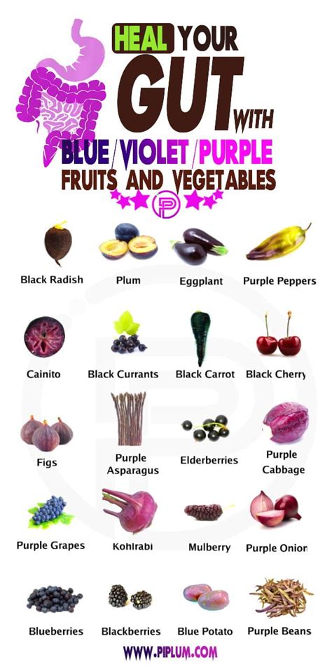 Food For A Healthy Gut Discover Purple And Blue Fruits And Vegetables