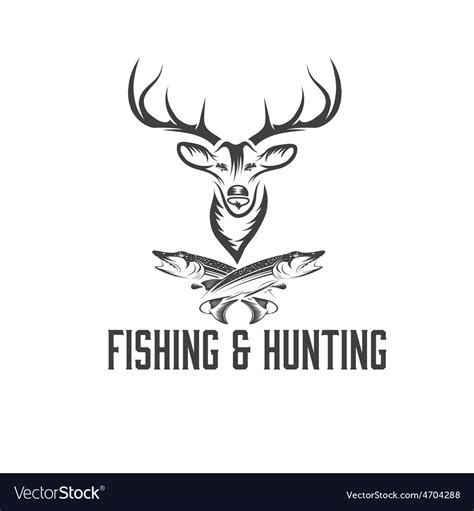 Hunting And Fishing Vector Clipart For Scroll
