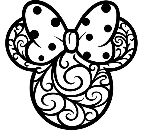 Minnie Mouse Line Art Disney Silhouettes Minnie Mouse Tattoos