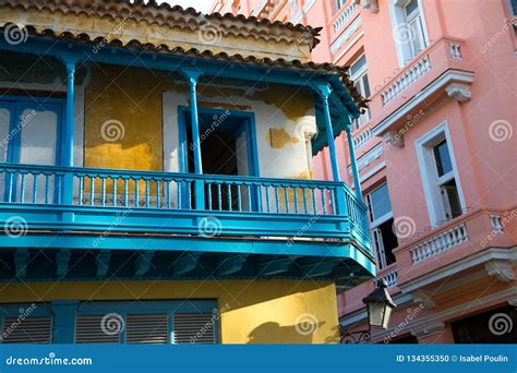Colorful Buildings In Havana Cuba Stock Photo Image Of Facade Orange