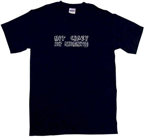 Not Crazy Just Misunderstood Mens Tee Shirt Pick Size Color Small 6xl Ss Ls Ebay
