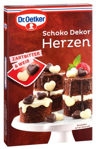 Schoko Dekor Herzen Dekore Zum Streuen Dr Oetker