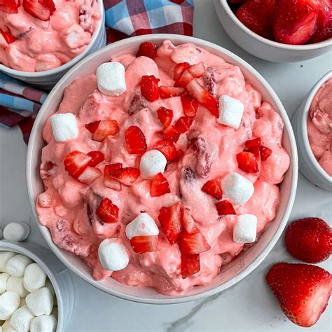 The Best Strawberry Fluff Jello Salad Modernmealmakeover Com