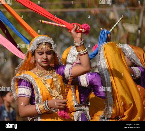 Traditional Dandiya Folk Dance In Gujarat And Rajasthan Photo My XXX