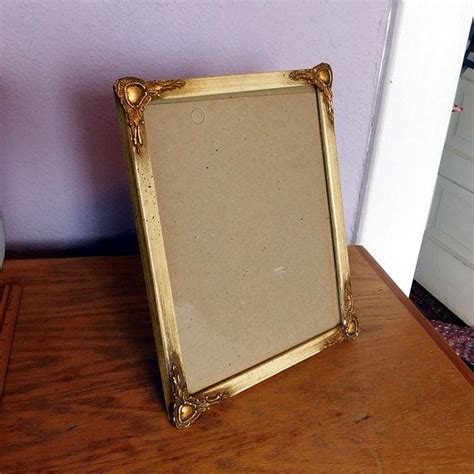 Vintage Hollywood Regency Gold And Cream Picture Frame Gold Etsy