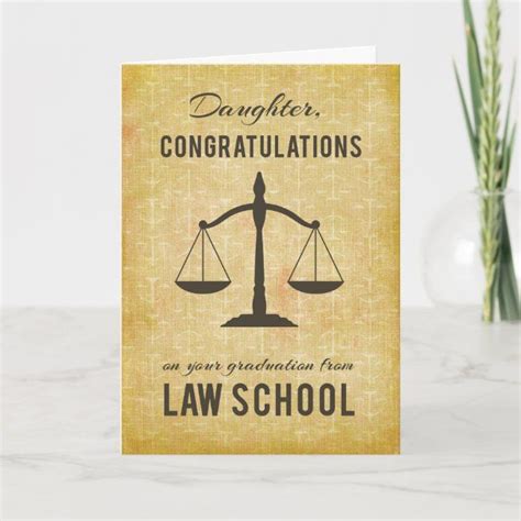 Daughter Law School Graduation Congratulations Sc Card