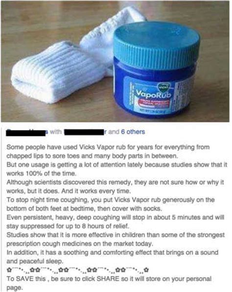 Mythbusting Does Vicks On The Feet Really Stop Coughing Starts At 60