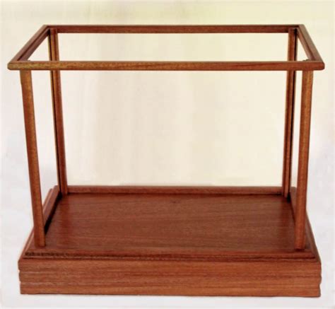 Handmade Mahogany Wood And Glass Display Case Chameleon Woodcrafting