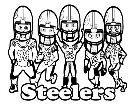 Explore 623989 free printable coloring pages for you can use our amazing online tool to color and edit the following steelers helmet coloring pages. NFL Football Steelers Coloring Page | Kids Coloring Pages ...