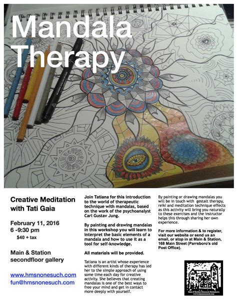 Mandala Therapy A Creative Meditation Workshop Main And Station