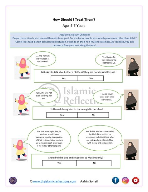 Worksheets Age 5 7 Archives Page 2 Of 6 Islamic Reflections