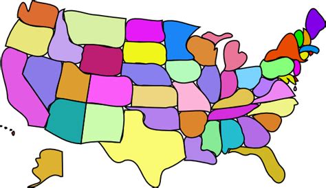 United States Map Clip Art At Vector Clip Art Online