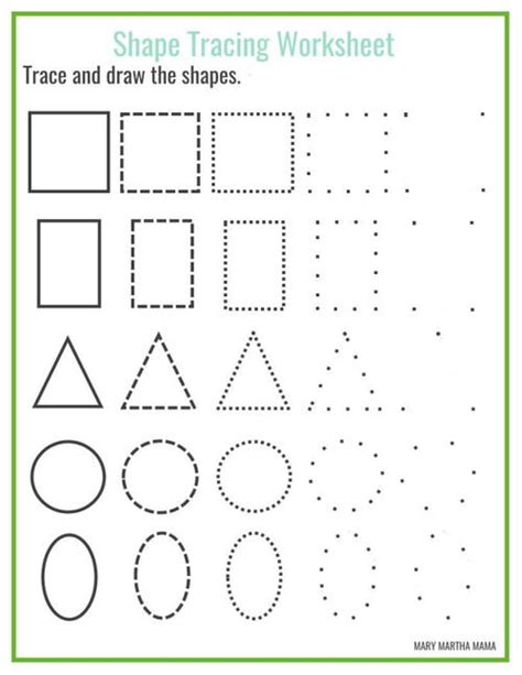 Shapes Worksheets For Kids