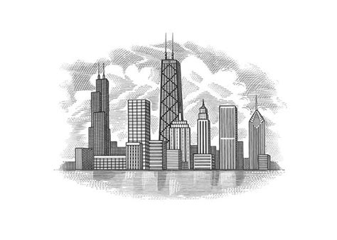 Steven Noble Illustrations Chicago Skyline