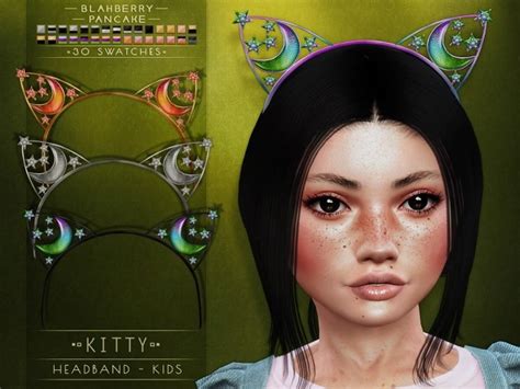 Kitty And Rein Headbands For Kids At Blahberry Pancake Sims 4 Updates