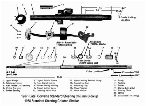 1976 Corvette Steering Column Diagram