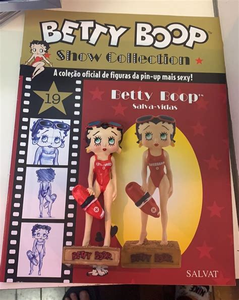 Estatueta Betty Boop Salva Vidas Item de Decoração Betty Boop Usado