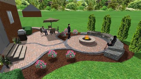 Pin By All Natural Landscapes On 3d Landscape Designs Fire Pit