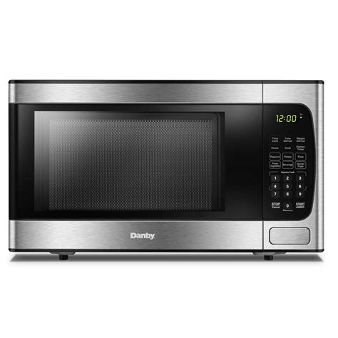 09 Cu Ft Countertop Microwave Oven 900 Watt Stainless Steel Dsk