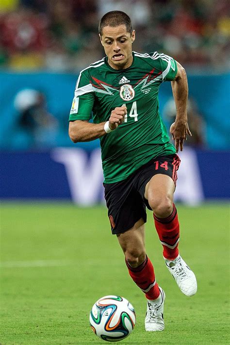 Javier Hernandez Of Mexico Controls The Ball During The Fifa