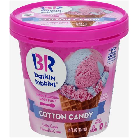 Baskin Robbins Ice Cream Cotton Candy Flavored Ice Cream Oak Point Market