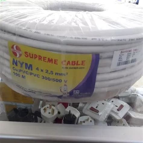 Tıkla, en ucuz 2.5 nya kablo seçenekleri ayağına gelsin. Jual Kabel Listrik NYM 4 x 2.5 mm Supreme 1 Roll 100 meter ...