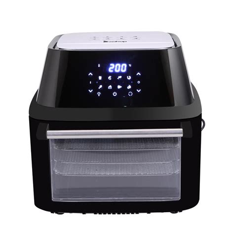 A versatile air fryer with five heating elements, 12 cooking presets, and the ability to also function as toaster oven. ZOKOP 16.9Qt Digital Air Fryer Oven Large Cooking Capacity ...