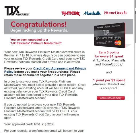 2 tjx rewards mastercard summary it's rare to see a synchrony card with an actual rewards structure attached. TJX Rewards Upgrade to MasterCard!! - myFICO® Forums - 4323878